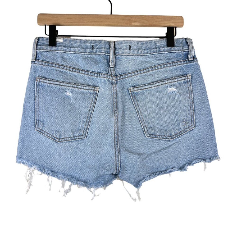Lovers + Friends Denim Light Westerly Wash Jack High Rise Shorts - Picture 4 of 7